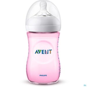 Philips Avent Natural 2.0 Zuigfles 260ml Roze SCF034/17