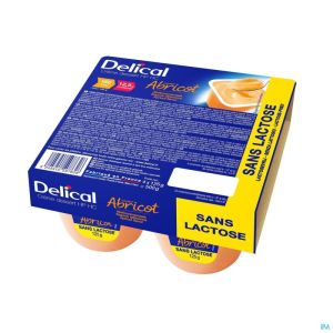 Delical Creme Dessert Hp-hc Z/lact.abrikoos 4x125g