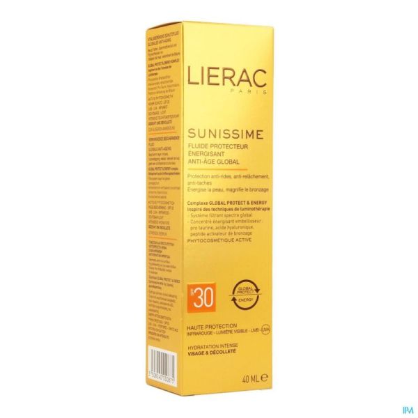 Lierac Sunissime Fluide Gelaat Ip30 Bescherm. 40ml