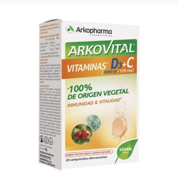 Arkovital Acerola 1000 Vit C + D3 Bruisend Comp 20