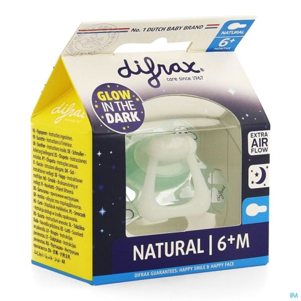 Difrax Fopspeen Natural 6+ Nacht