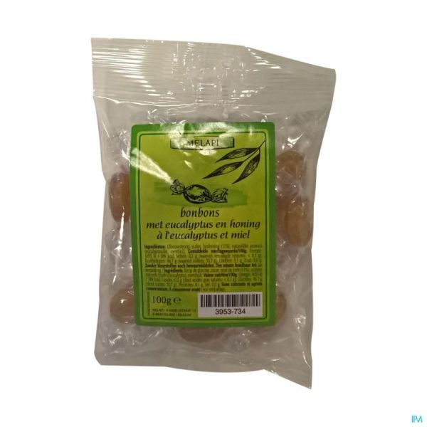 Melapi Bonbons Eucalyptus Honing 100g Revogan