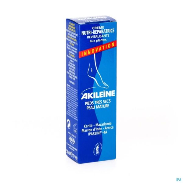 Akileine Cr Nutri Herstel. Droge Voeten Tube 50ml