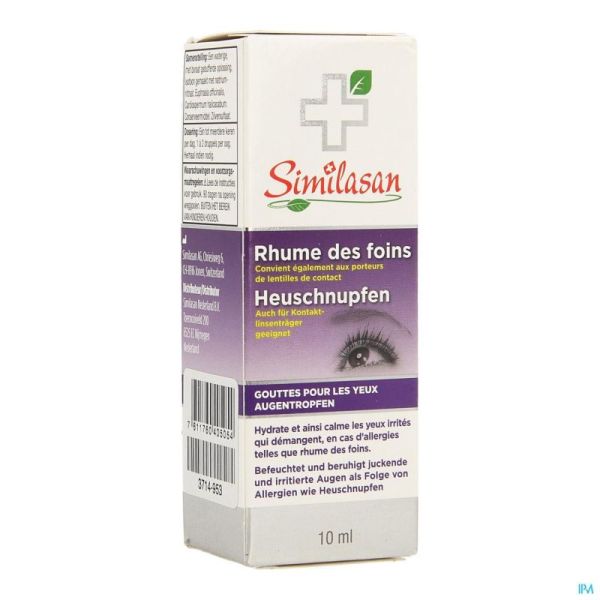 Similasan Hooikoorts Druppels Ogen 10ml