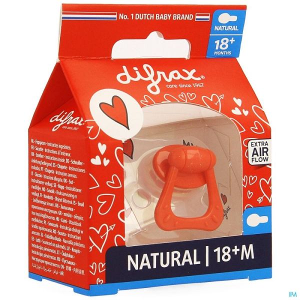 Difrax Fopspeen Natural +18m I Love