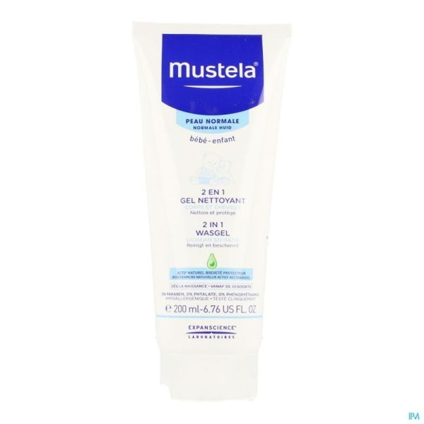 Mustela Pn 2in1 Wasgel 200ml Nf