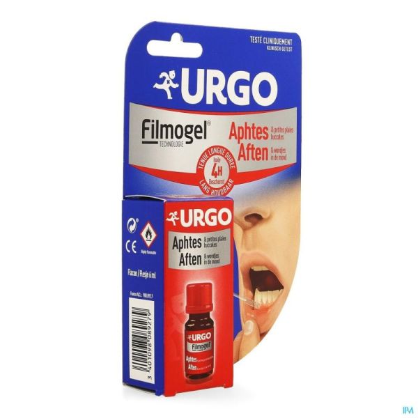 Urgo Aften Mondwondjes Fruitsmaak Filmogel 6ml