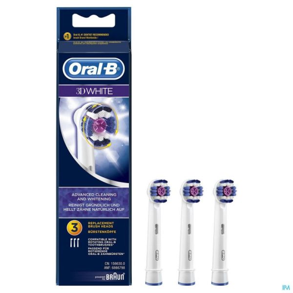 Oral B Refill Eb18-3 Pro White 3