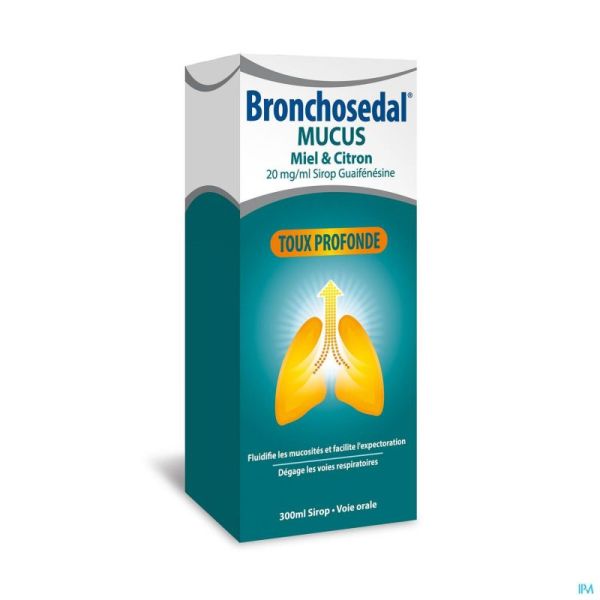 Bronchosedal Mucus Honing Citroen 300ml 20mg/ml