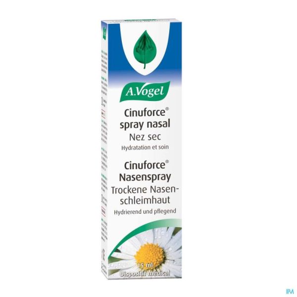 A.Vogel Cinuforce Neusspray Droog Slijmvlies 15ml