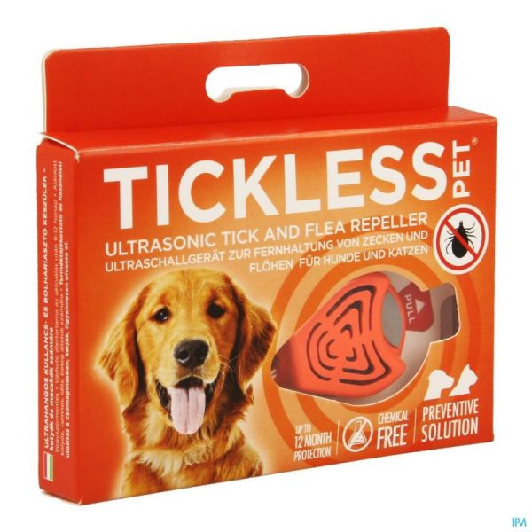 Tickless Ultrasone Verjager Teek Vlo Oranje 1