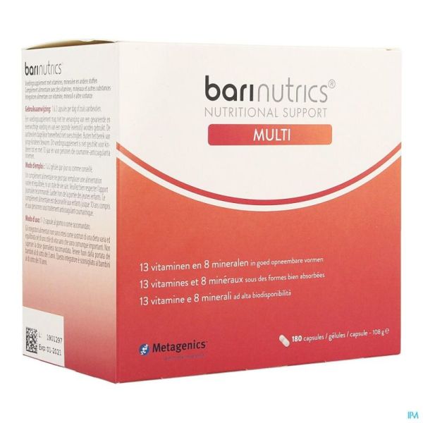 Barinutrics Multi Caps 180 Nf