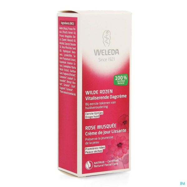 Weleda Wilde Rozen Dagcreme Vitaliserend Tube 30ml