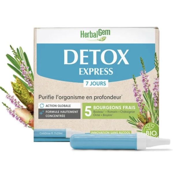 Herbalgem Detox Express Monodosissen 7x10ml