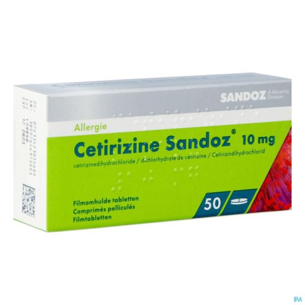 Cetisandoz Sandoz Comp 50 X 10mg