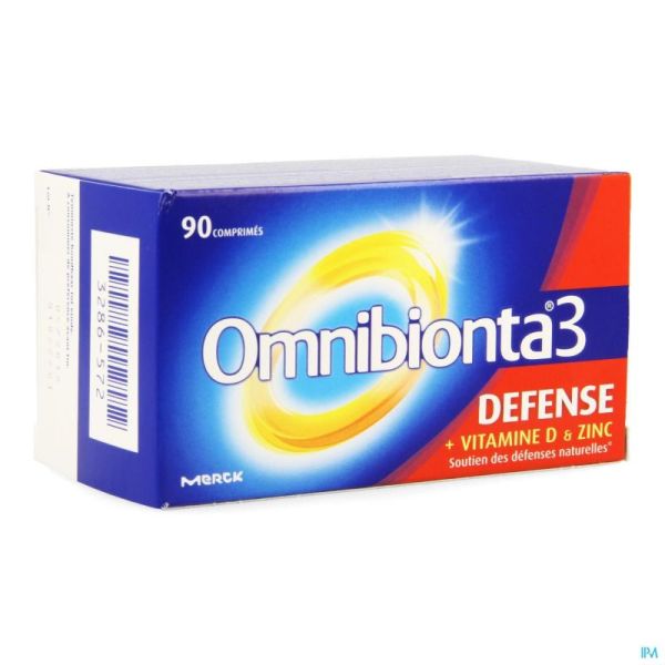 Omnibionta3 Defense Multivitamines Immuniteit (90 tabletten)