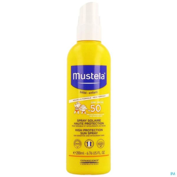 Mustela Zon Melk Heel Hoge Bescherming Ip50 200ml