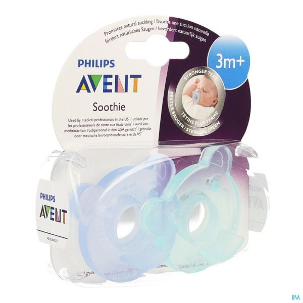 Philips Avent Fopspeen Soother Beer +3m 2 SCF194/03