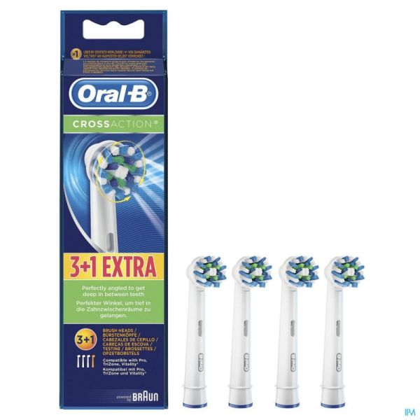 Oral B Refill Crossaction 3+1