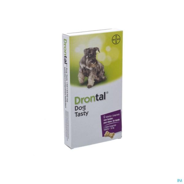 Drontal Tasty Bone 150/144/5mg 10kg Dog Comp 6