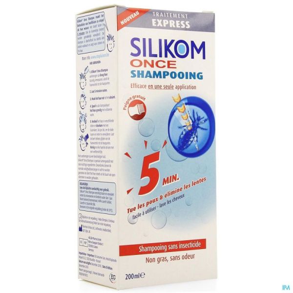 Silikom Once Shampoo tegen luizen & neten 200ml