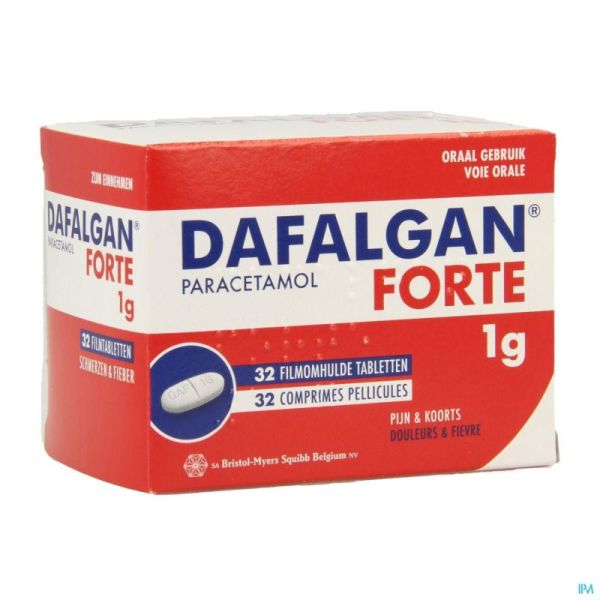 Dafalgan Forte Droog 1g Tabl 32