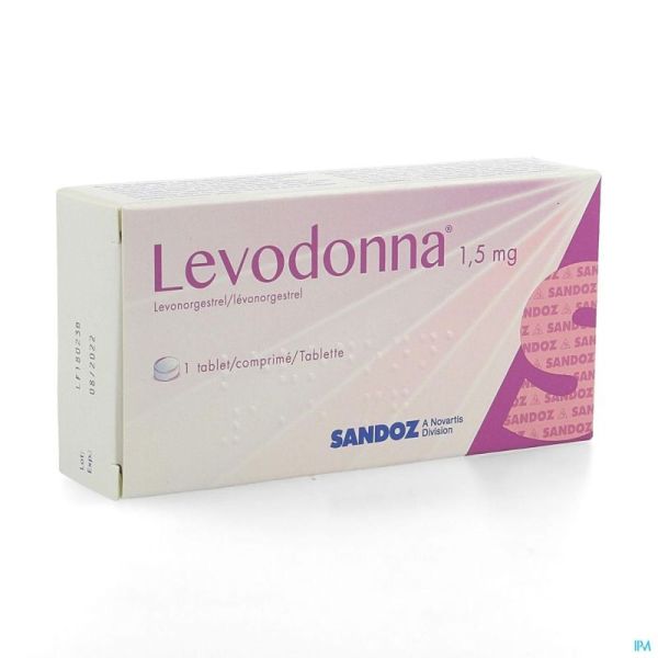 Levodonna 1,5mg Sandoz Comp 1 X 1,5mg