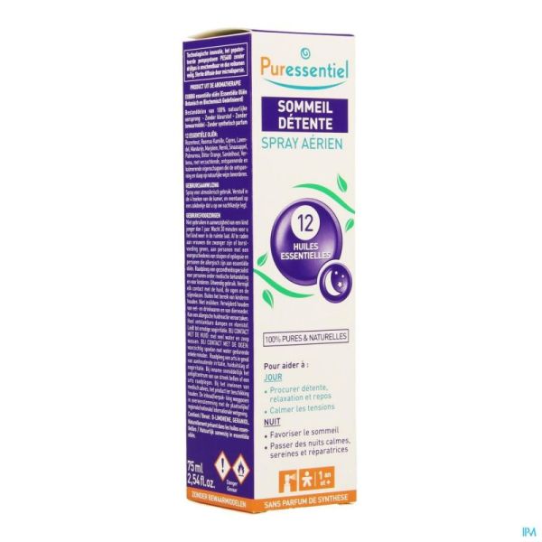 Puressentiel Slaap Ontspan.spray 12 Ess Olie 75ml