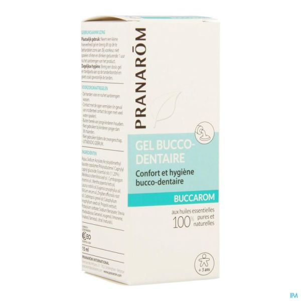 Buccarom Gel Ess Olie 15g Aromaceutics