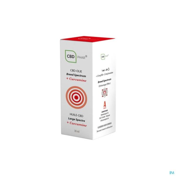 Cbd Olie Breed Spectrum + Curcumine 30ml Cbd-phar