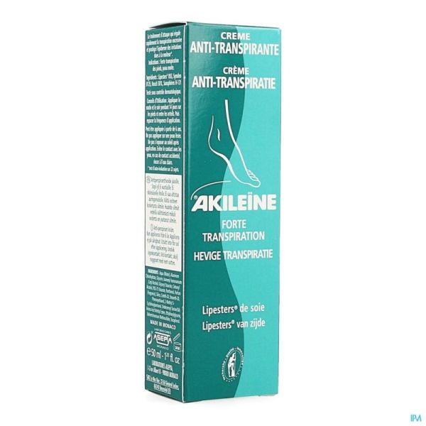Akileine Creme A/transpirantie Tube 50ml