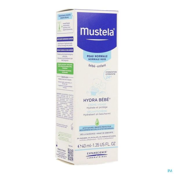 Mustela Bb Hydra Gelaatscreme Nf Tube 40ml