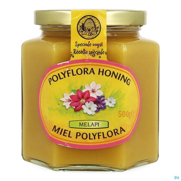 Melapi Honing Polyflora Zacht 500g 5531 Revogan