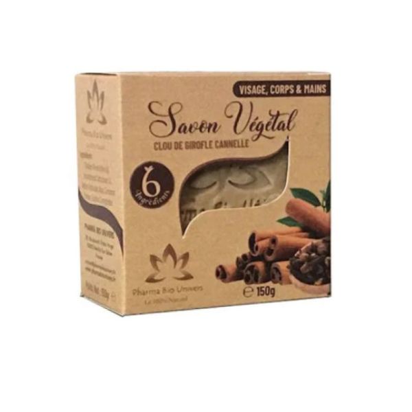 savon végétal clou de girofle cannelle 150g
