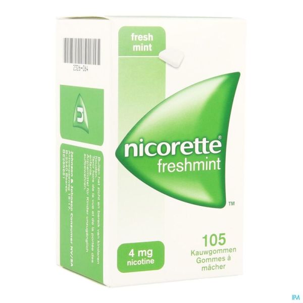 Nicorette Freshmint Kauwgom 105x4mg