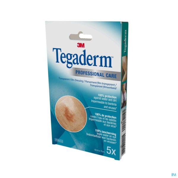 Tegaderm 3m Film Dressing Transp 6x 7cm 5 1624p