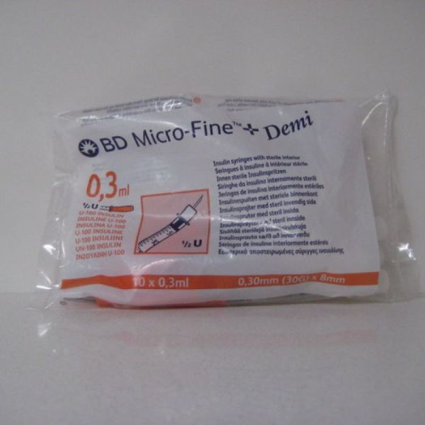 Bd microfine+ ins.sp demi 0,3ml 30g 8mm  10 324826