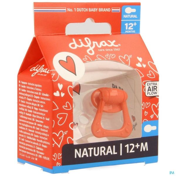 Difrax Fopspeen Natural +12m I Love