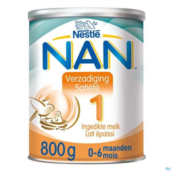 Nestlé NAN Verzadiging 1 Zuigelingenmelk Baby 0-6 Maanden 800g