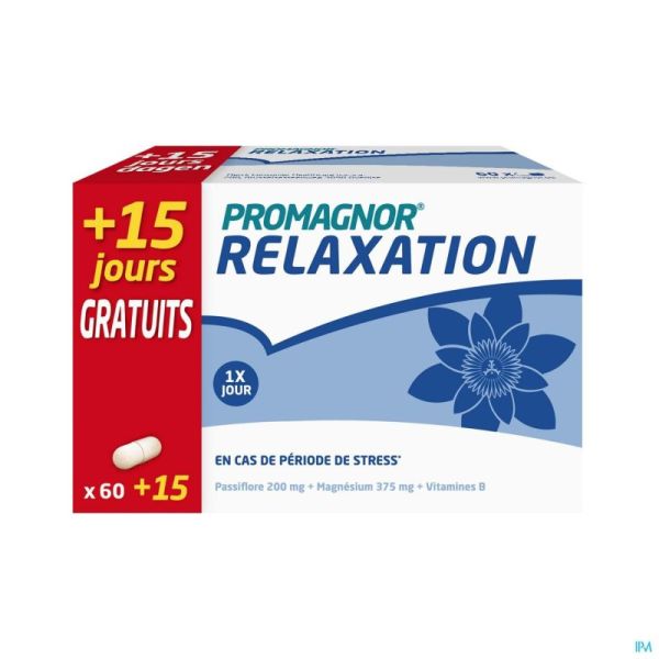 Promagnor Relaxation Caps 60+15 Gratis Promo