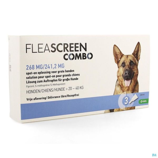 Fleascreen Combo 268mg/241,2mg Spot On Hond Pip. 3