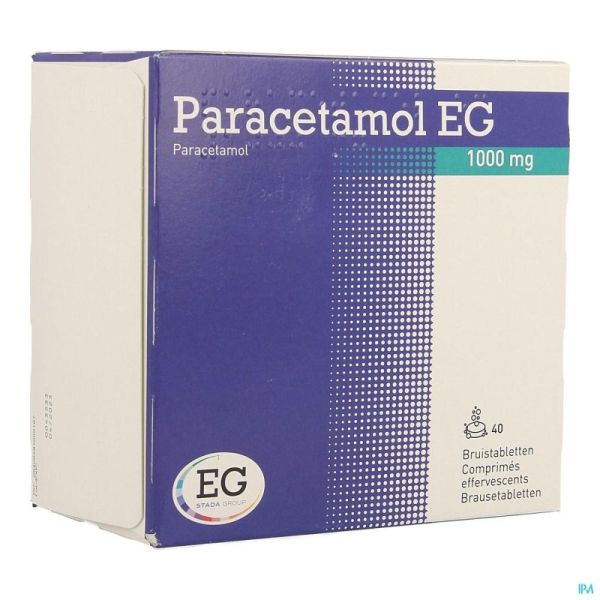Paracetamol Eg 1000mg Bruistabl 40x1000mg