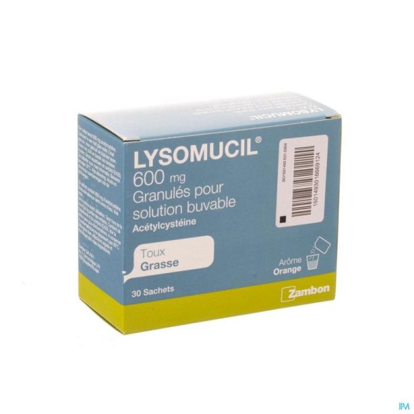 Lysomucil 600 Gran Sach 30 X 600mg