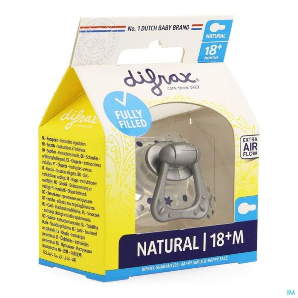 Difrax Fopspeen Natural 18+ M Boy