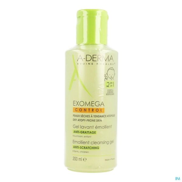 Aderma Exomega Control Reinigingsgel 2in1 200ml