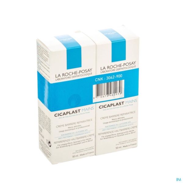 La Roche Posay Cicaplast Handcreme Duo 2x50ml 2e-50%