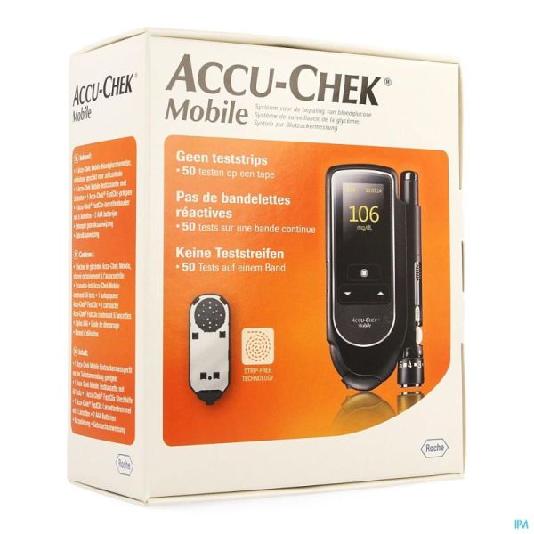 Accu Chek Mobile Startkit (50tests+meter+prikker)