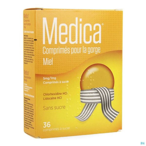 Medica Keeltabletten Honing 36 zuigtabletten