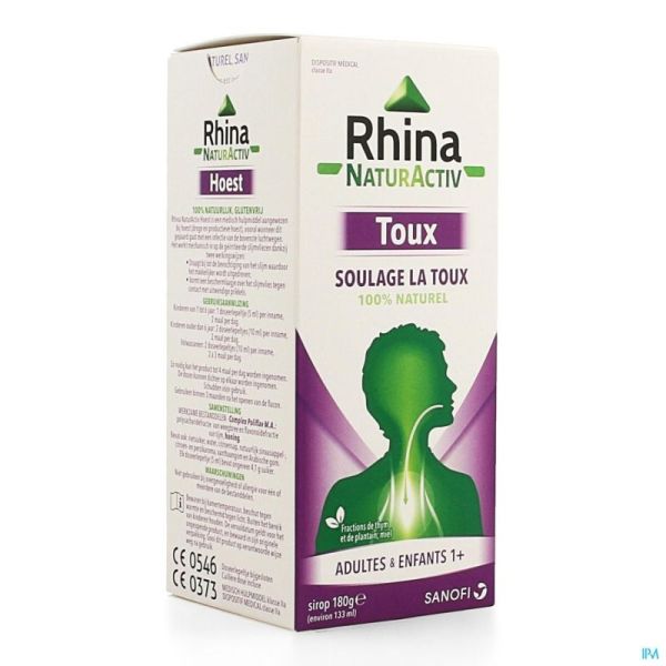 Rhina Natur Activ Hoest Siroop 180g