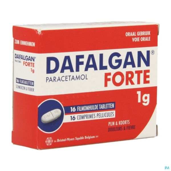 Dafalgan Forte Droog 1g Tabl 16